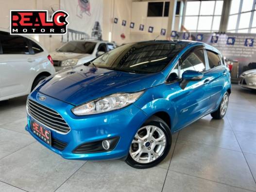 FORD - FIESTA - 2013/2014 - Azul - R$ 46.900,00